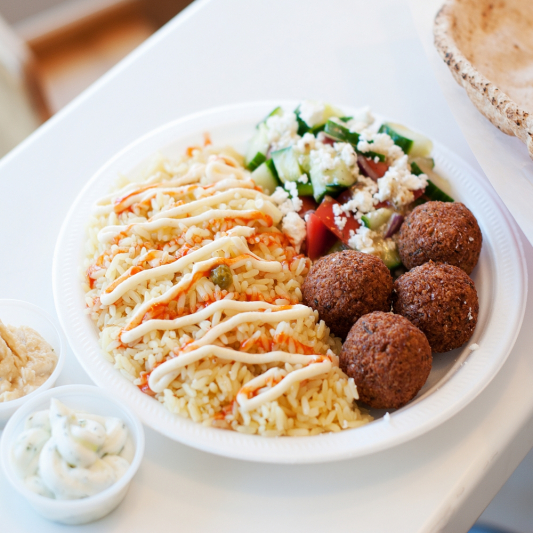 6. Falafel over Rice